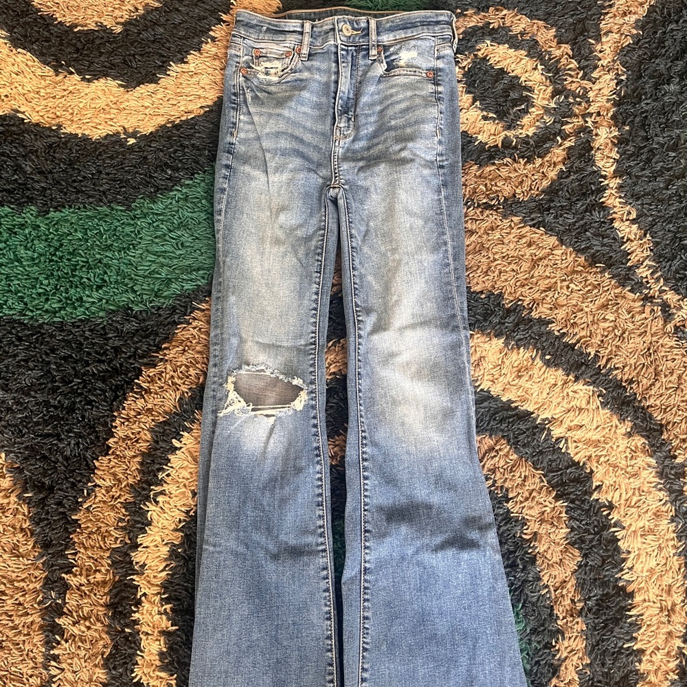 American Eagle Outfitters Light Blue Flare Jeans